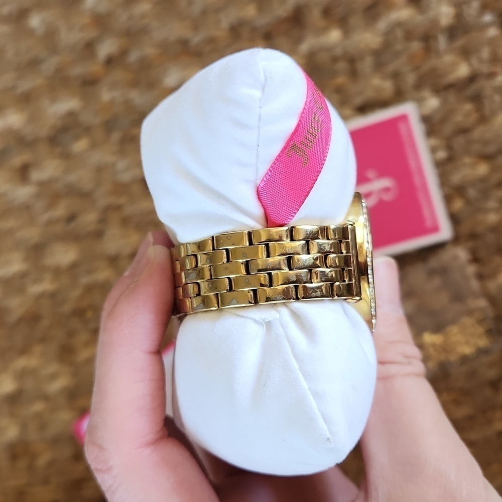 ✨️NWT JUICY COUTURE Gold Diamond lined Watch - Picture 12 of 17